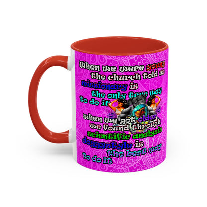 doggystyle - Accent Mug (pink swirl)