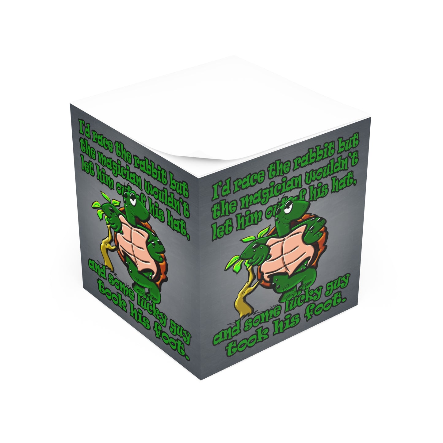 turtle race - note cube (grey-light grey)