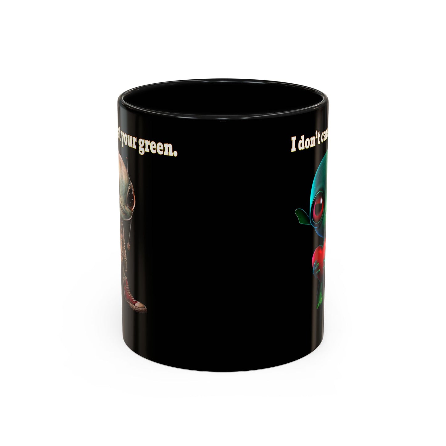 I don't care that your grey - Accent Mug (black)
