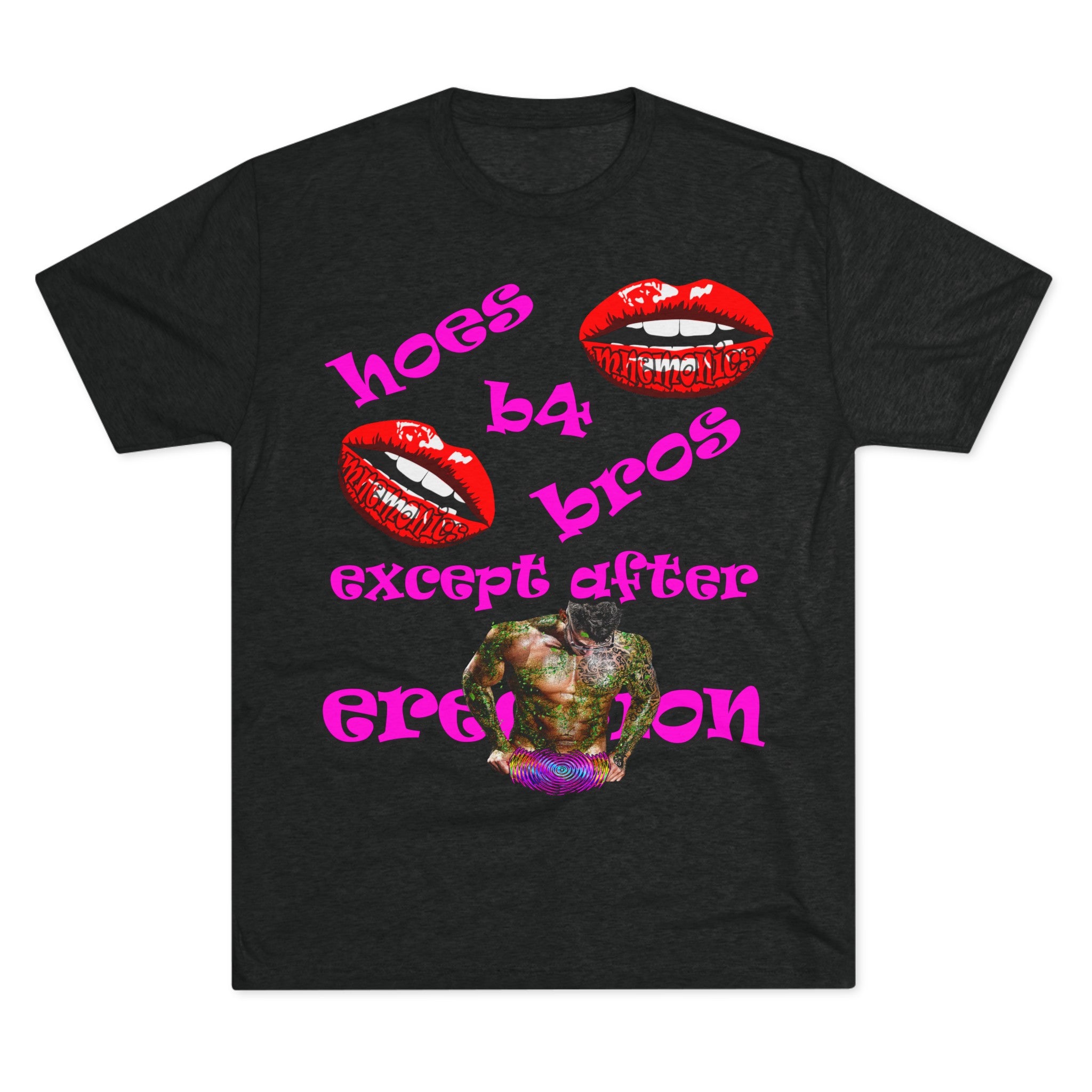 hoes b4 bros - Unisex Tri-Blend Crew Tee