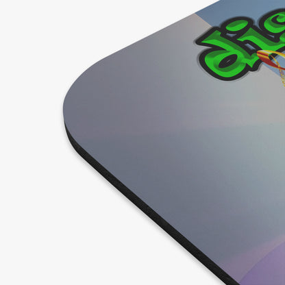 disc jockey - Mouse Pad (Rectangle) (grey-pink wave)