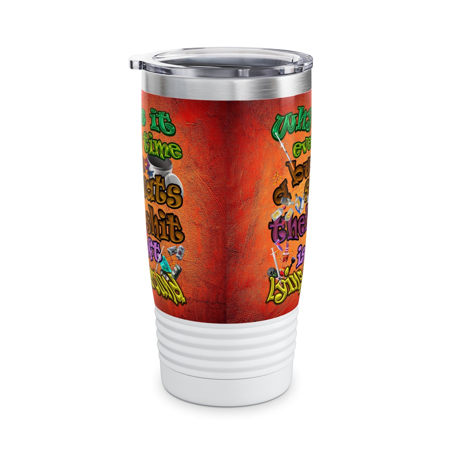 the bum's shit - Ringneck Tumbler, 20oz (burnt orange)