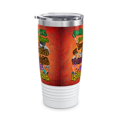 the bum's shit - Ringneck Tumbler, 20oz (burnt orange)