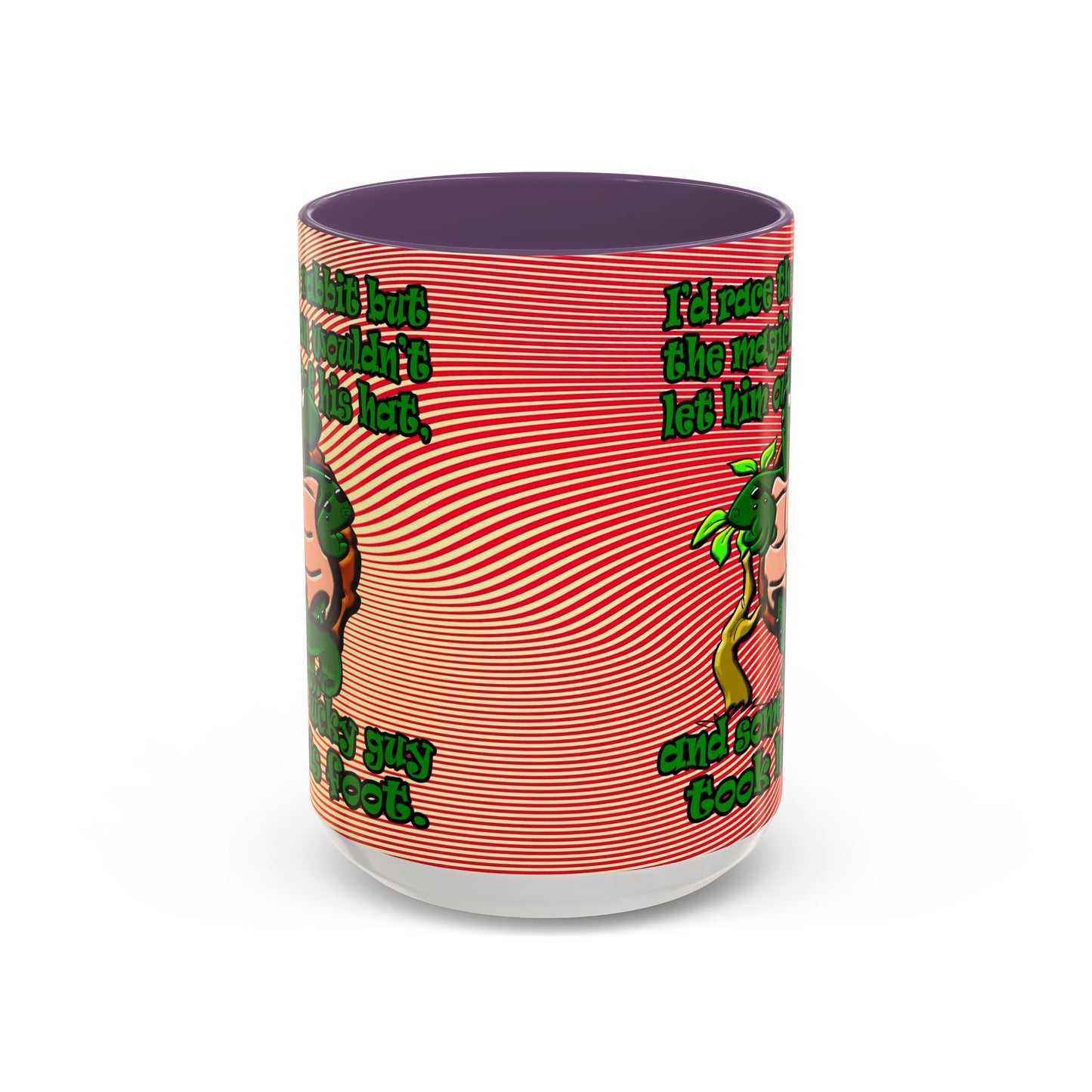 turtle race - Accent Mug (yellow-orange wave)