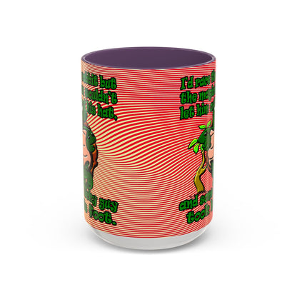 turtle race - Accent Mug (yellow-orange wave)