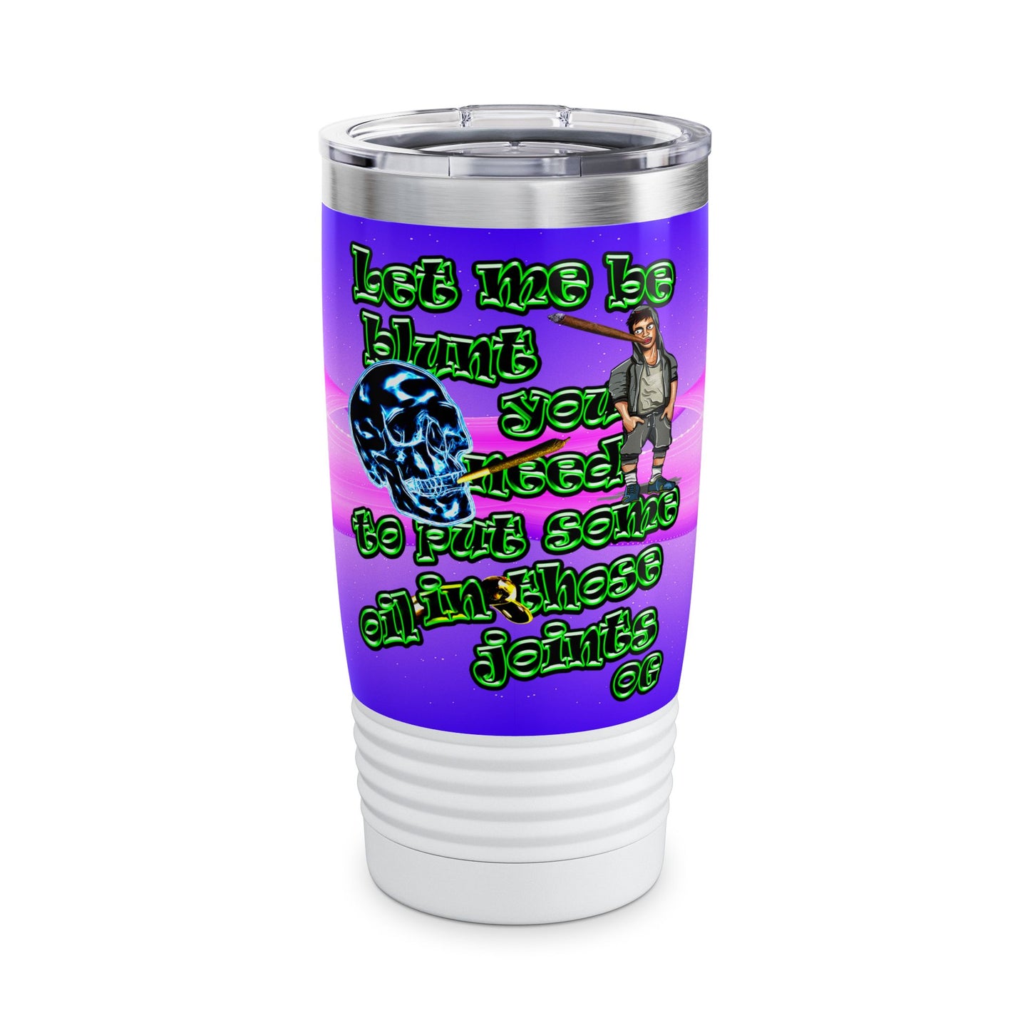 og - Ringneck Tumbler, 20oz (purple-pink wave)