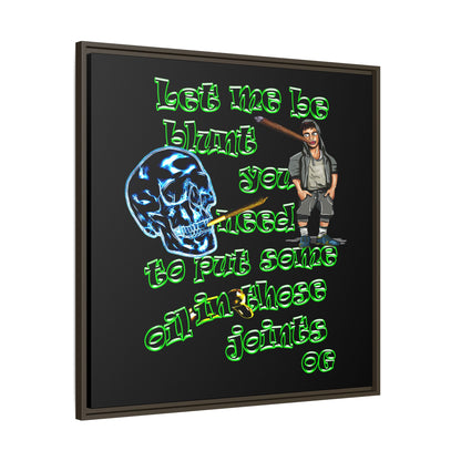 og - framed canvas art (black)
