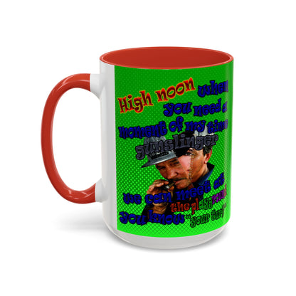high noon - Accent Mug (logo green)