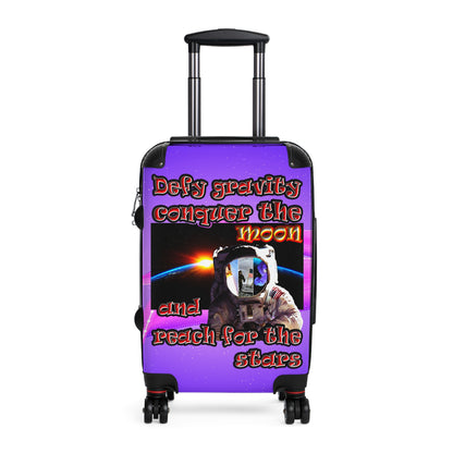 defy conquer reach - Suitcase (purple-pink wave)
