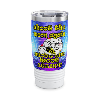 shoot the moon again - Ringneck Tumbler, 20oz (purple wave)