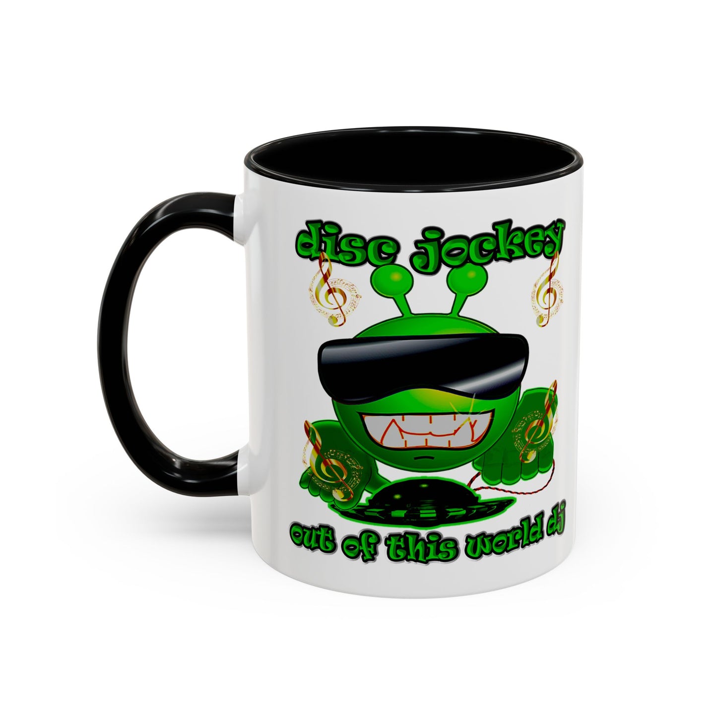 disc jockey - Accent Mug (white)