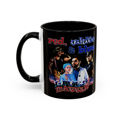 rw&b lives matter - Accent Mug (black)