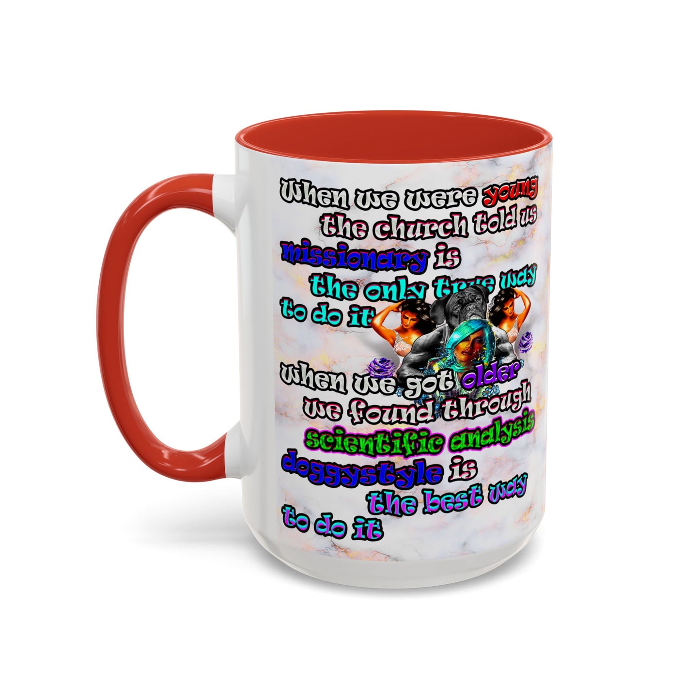 doggystyle - Accent Mug (white marble)