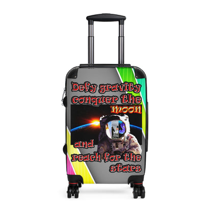 defy conquer reach - Suitcase (rainbow split)