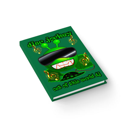 disc jockey - journal-lined (dark green)