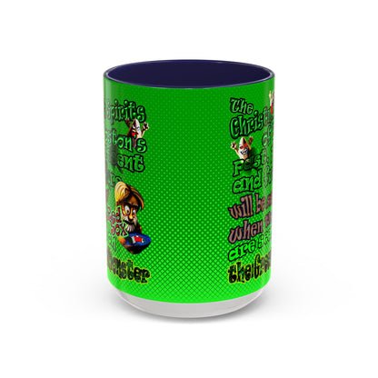 christmas spirits of boston - Accent Mug (logo green)