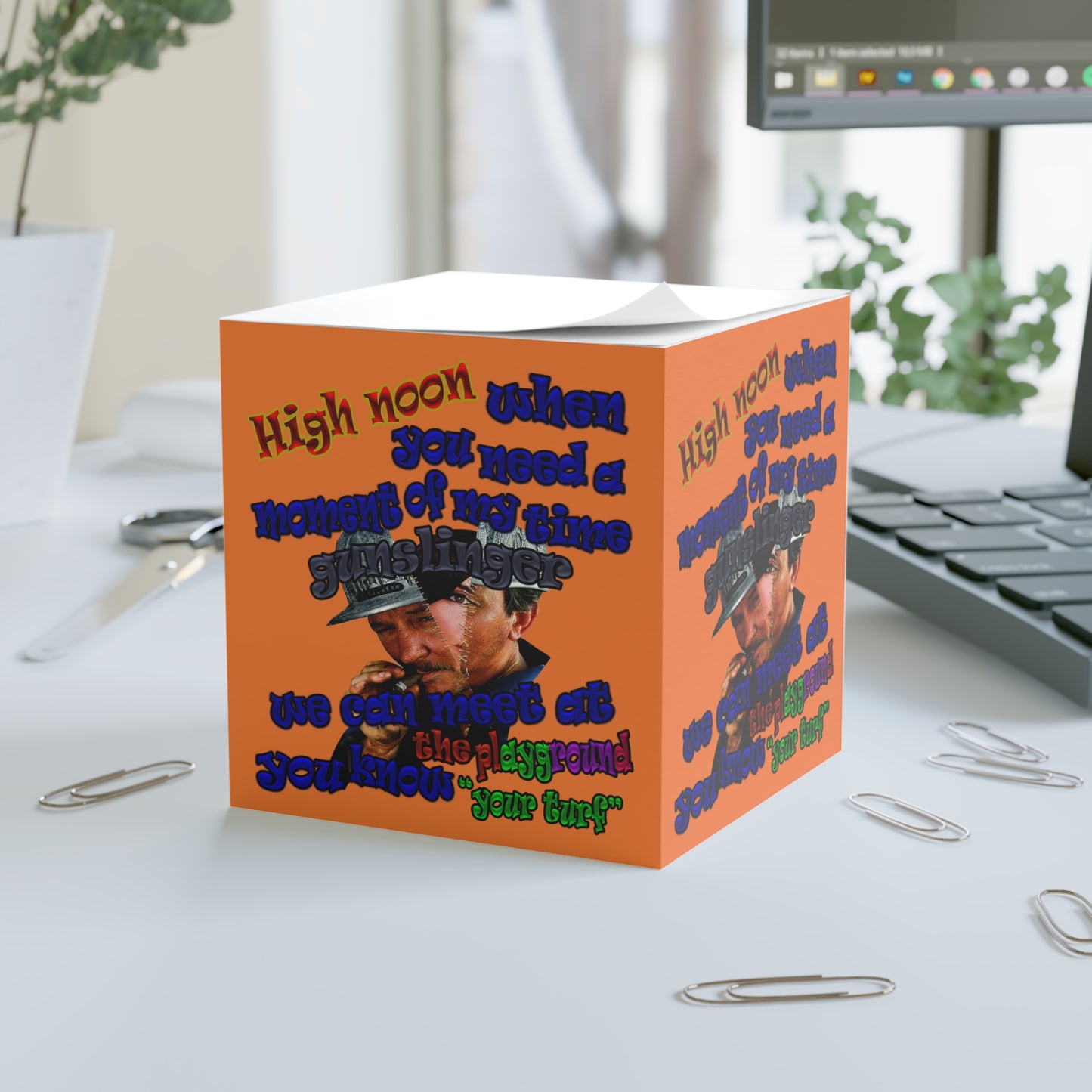 high noon - note cube (crusta)