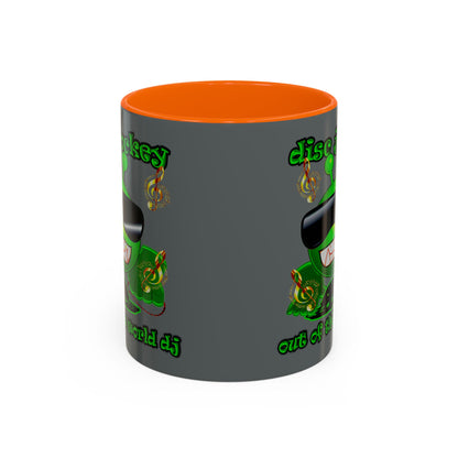 disc jockey - Accent Mug (dark grey)