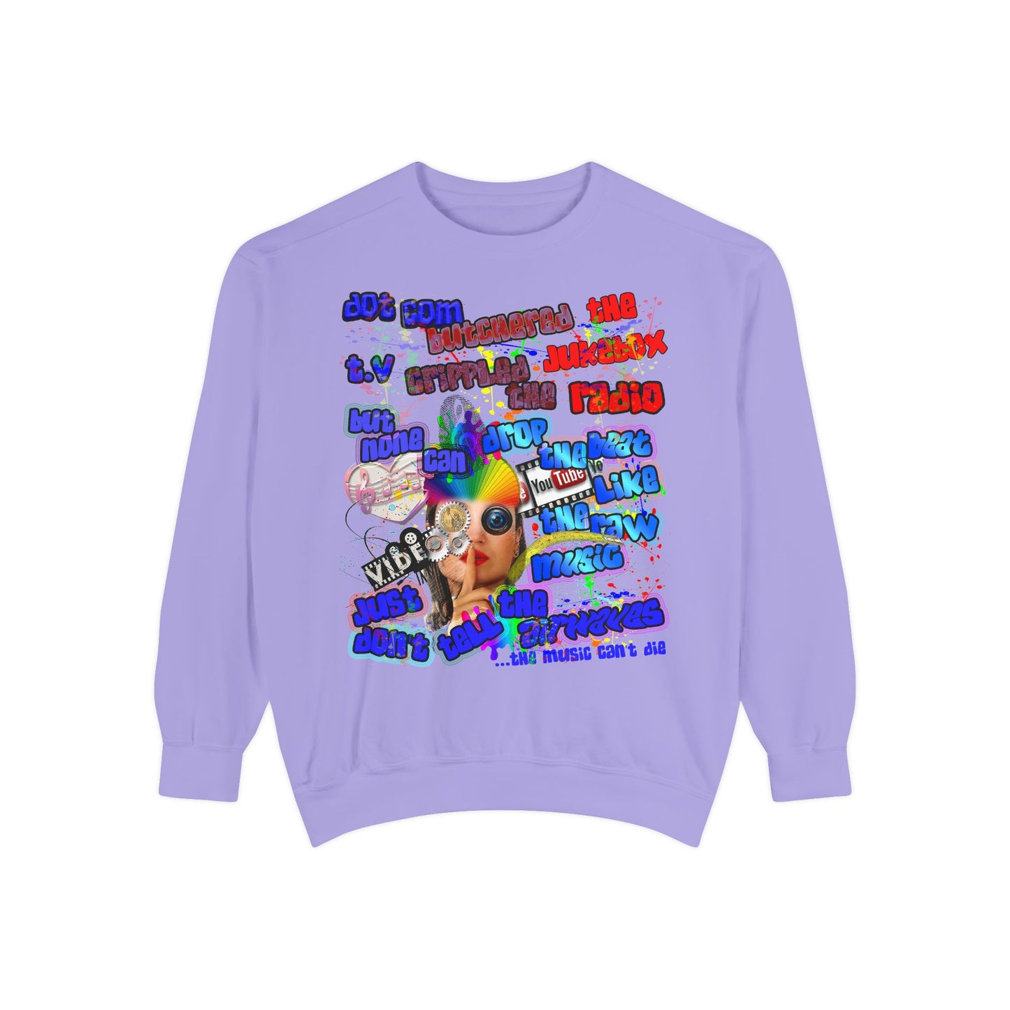 drop the beat - Unisex Garment-Dyed Sweatshirt