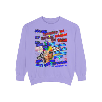 drop the beat - Unisex Garment-Dyed Sweatshirt