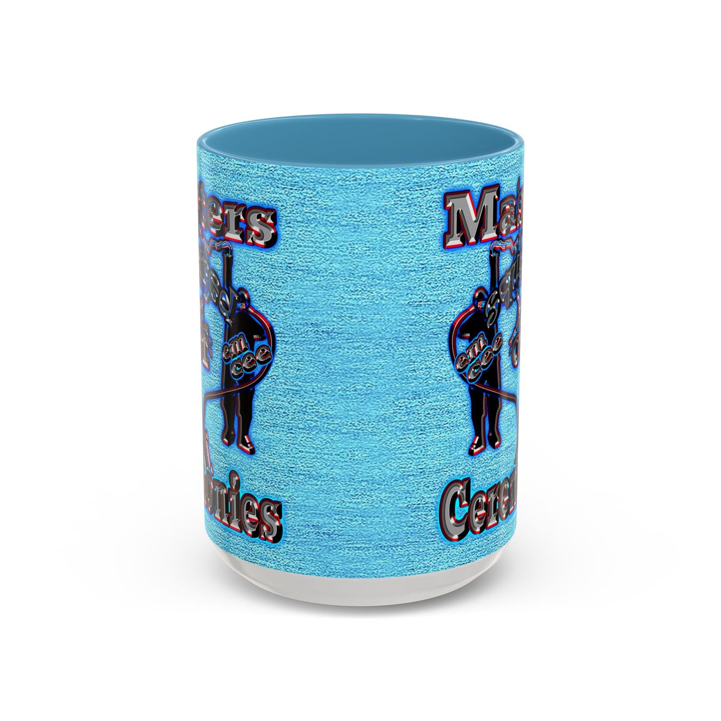 em cee squared - Accent Mug (faded dark blue)