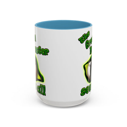 green monster - Accent Mug (white)