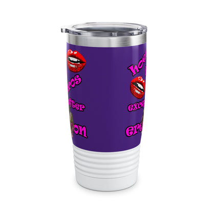 hoes b4 bros - Ringneck Tumbler, 20oz (purple)
