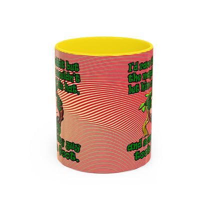 turtle race - Accent Mug (yellow-orange wave)
