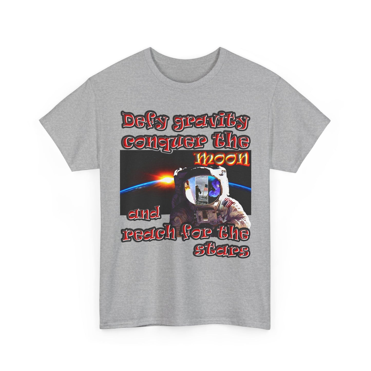 defy conquer reach - Unisex Heavy Cotton Tee