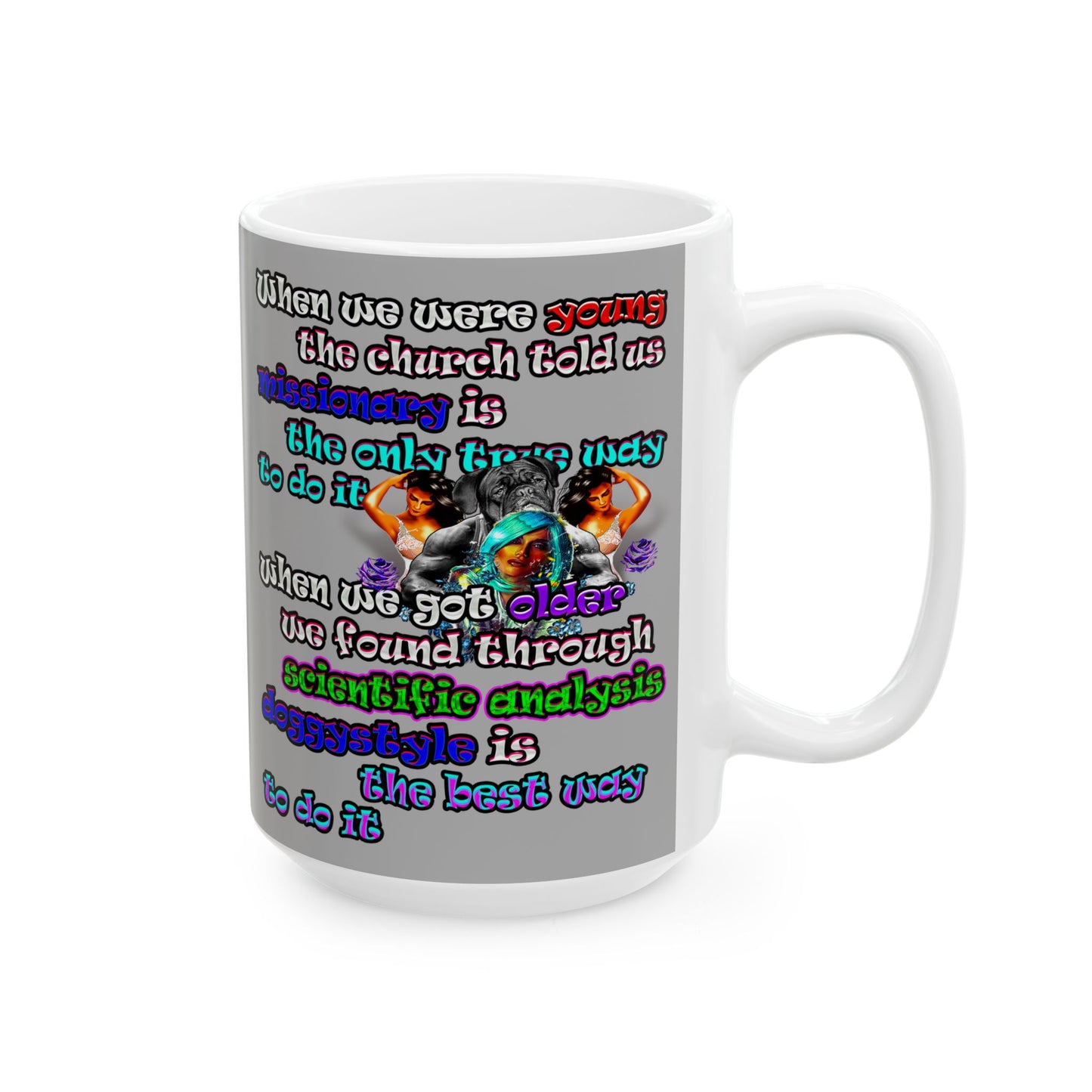 doggystyle - White Mug (light grey)