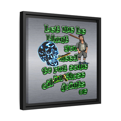og - framed canvas art (brushed nickel)