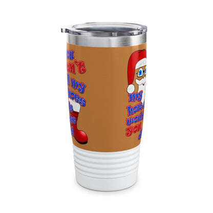 santa's shoes - Ringneck Tumbler, 20oz (light brown)