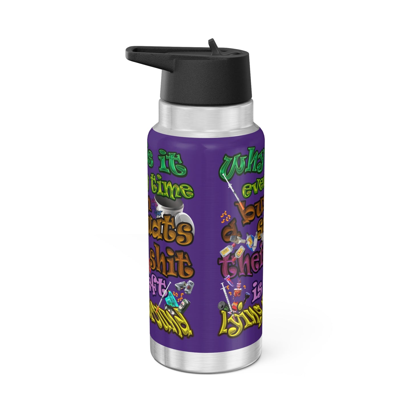 the bum's shit - Gator Tumbler, 32oz (purple)