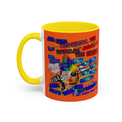 drop the beat - Accent Mug (orange)
