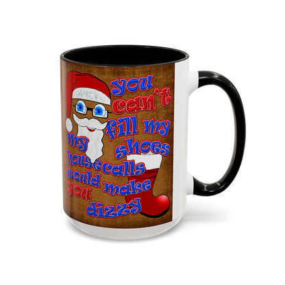 santa's shoes - Accent Mug (brown papyrus)