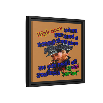 high noon - framed canvas art (light brown)