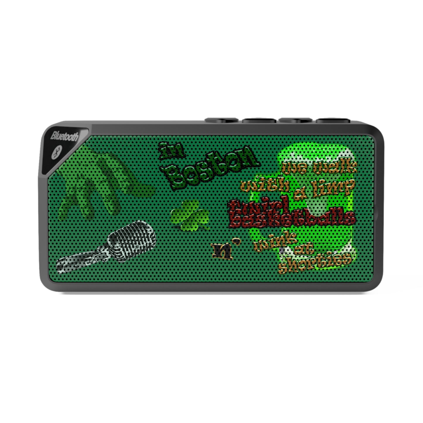 celtics logo - Jabba Bluetooth Speaker (dark green)