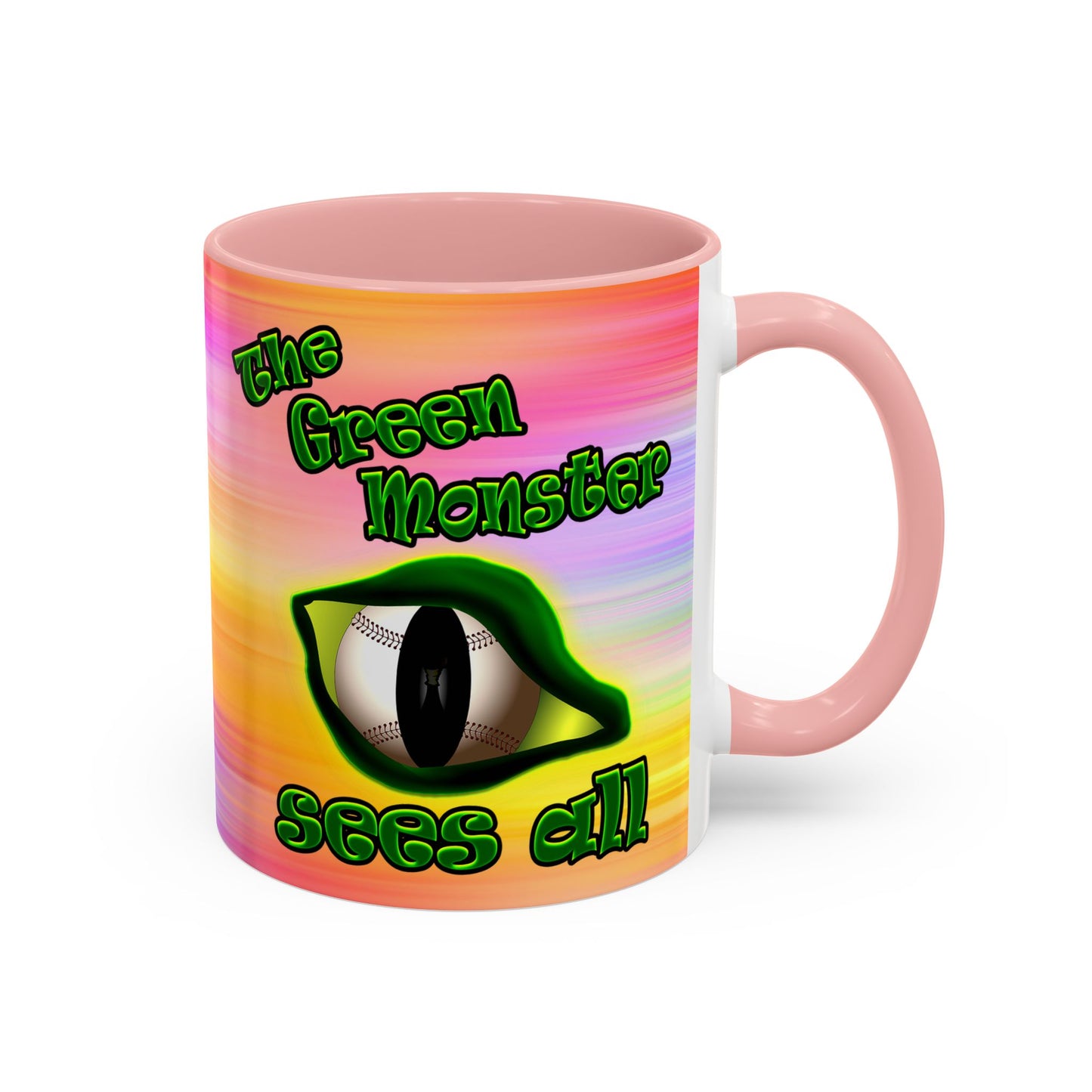 green monster - Accent Mug (color blur)