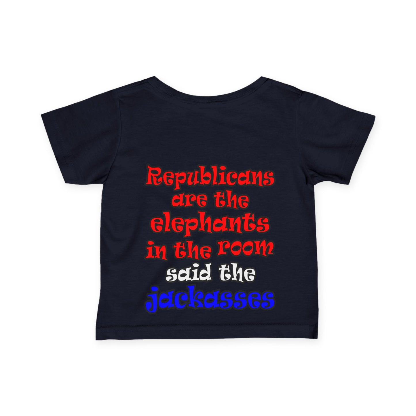 donkeys and elephants - Infant Fine Jersey Tee