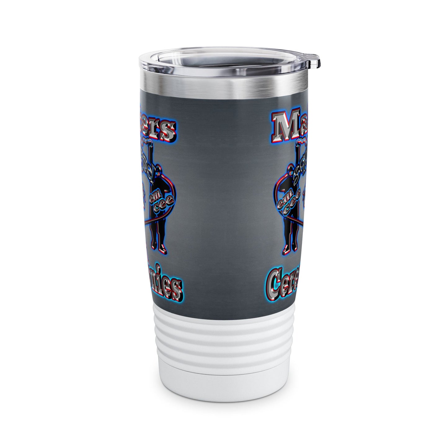 em cee squared - Ringneck Tumbler, 20oz (grey-light grey)