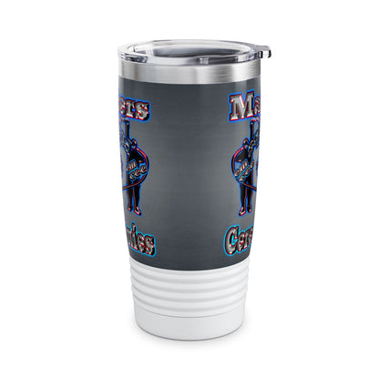 em cee squared - Ringneck Tumbler, 20oz (grey-light grey)