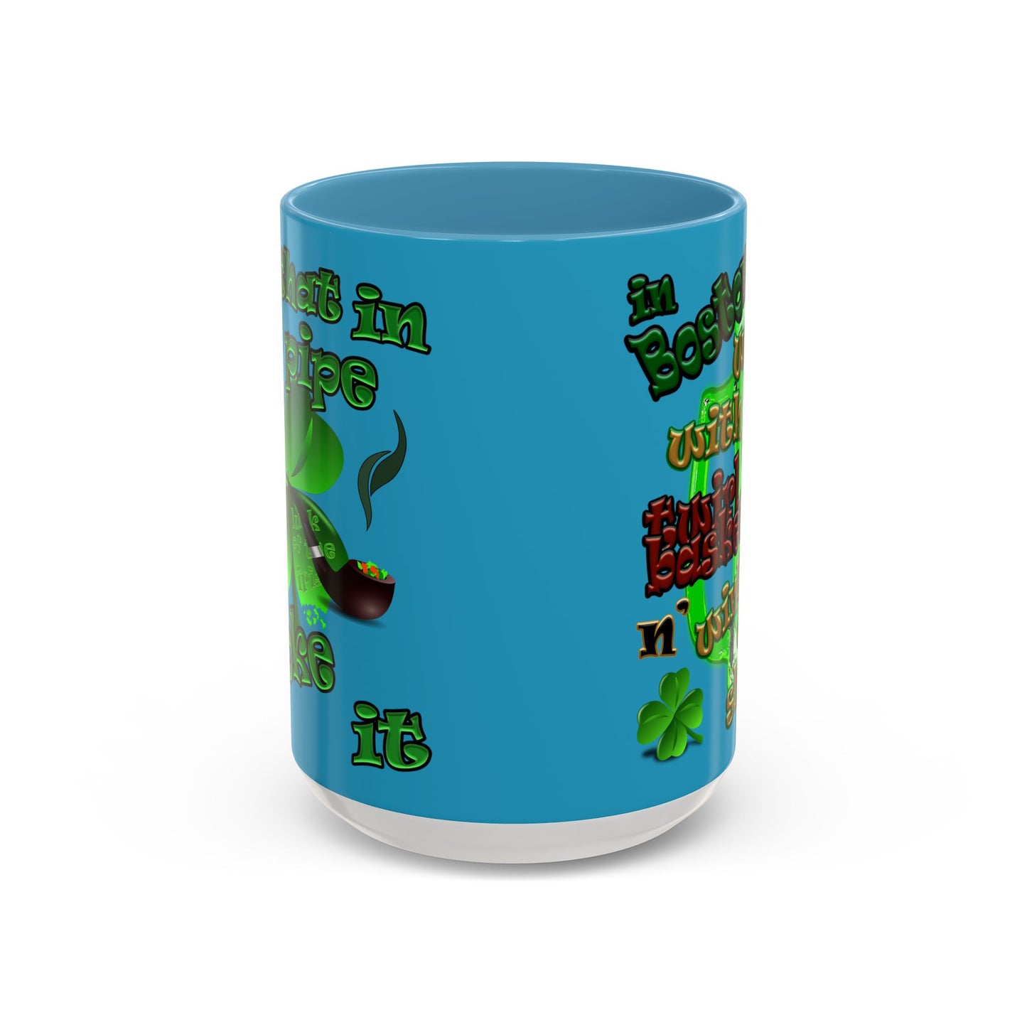 celtics logo - Accent Mug (turquoise)