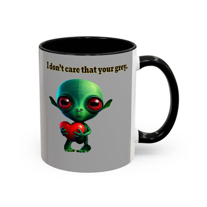 I don't care that your grey - Accent Mug (light grey)