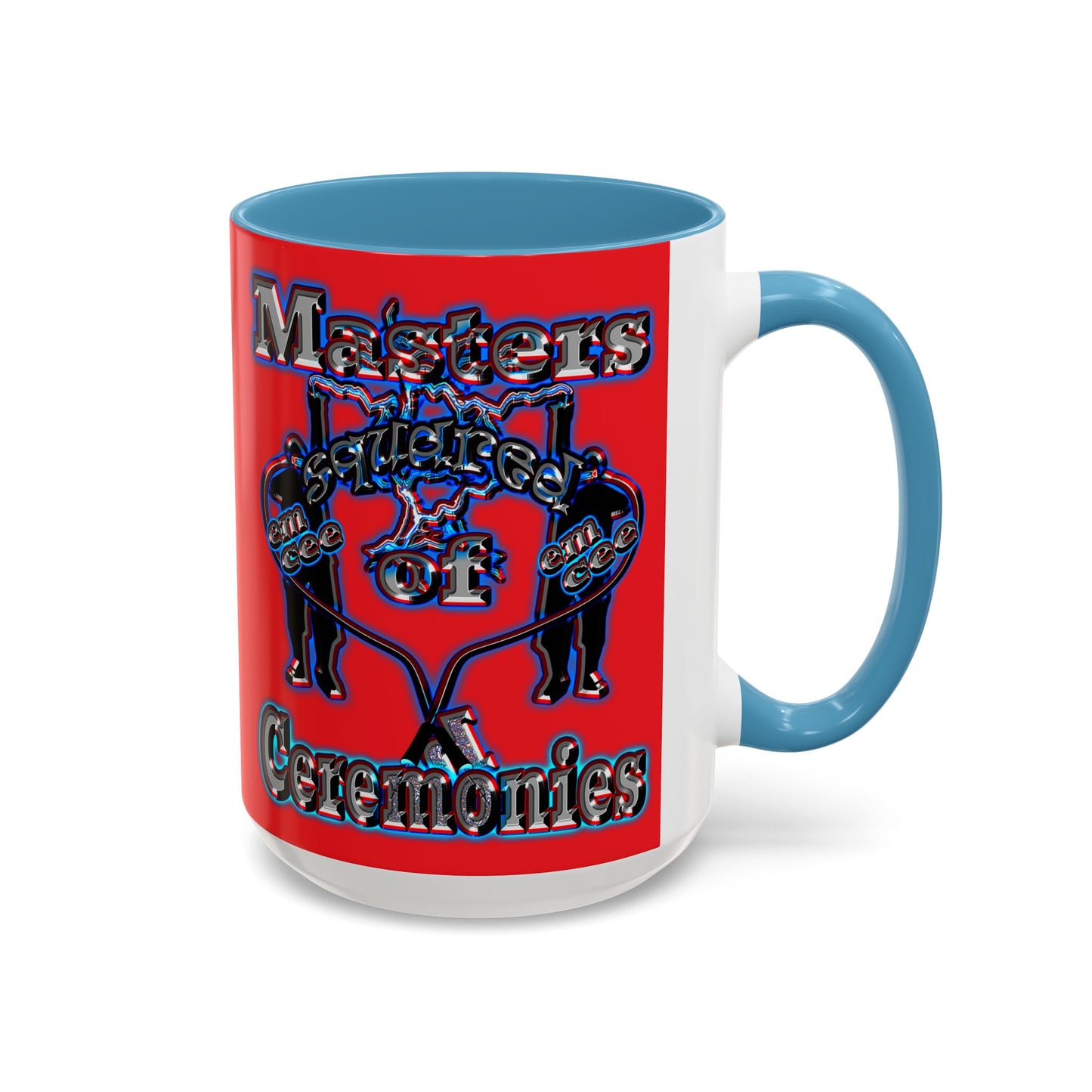 em cee squared - Accent Mug (red)