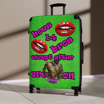 hoes b4 bros - Suitcase (green turf)