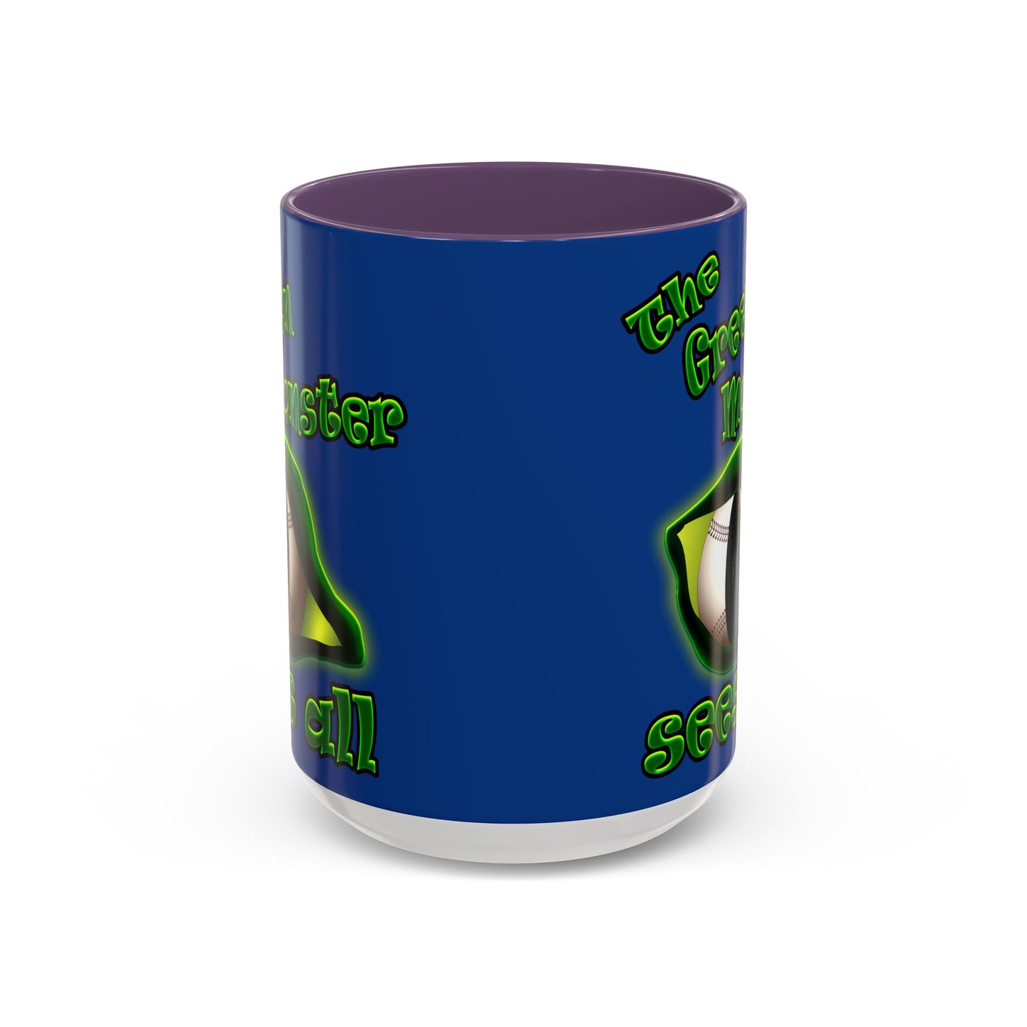 green monster - Accent Mug (dark blue)
