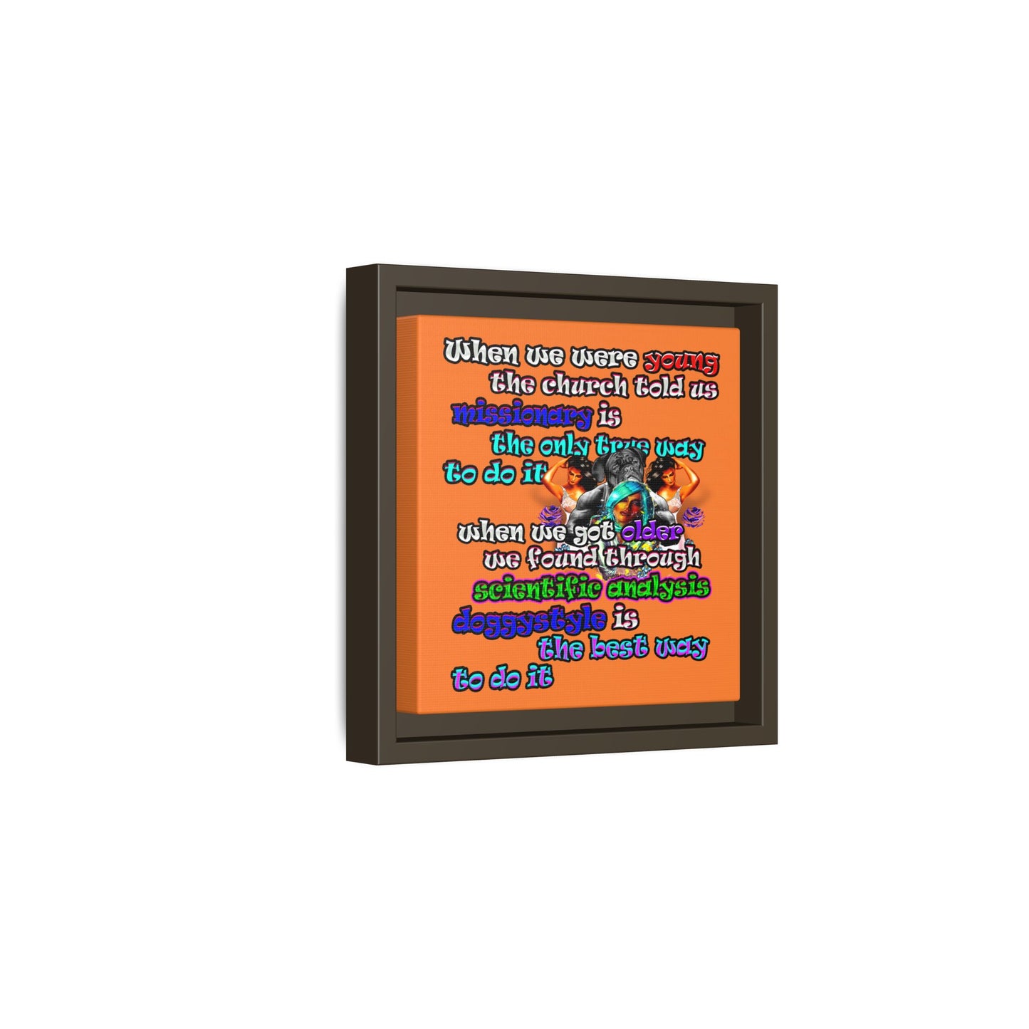 doggystyle - framed canvas art (crusta)