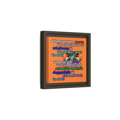 doggystyle - framed canvas art (crusta)
