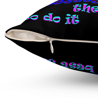 doggystyle - Spun Polyester Square Pillow - (black)