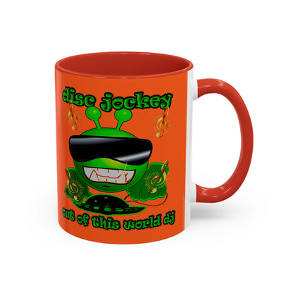 disc jockey - Accent Mug (orange)